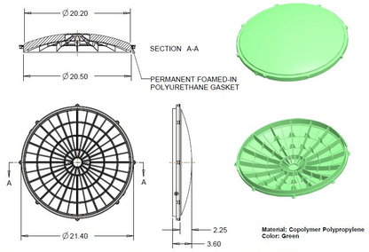 20" x 14" Septic Tank Riser Kit