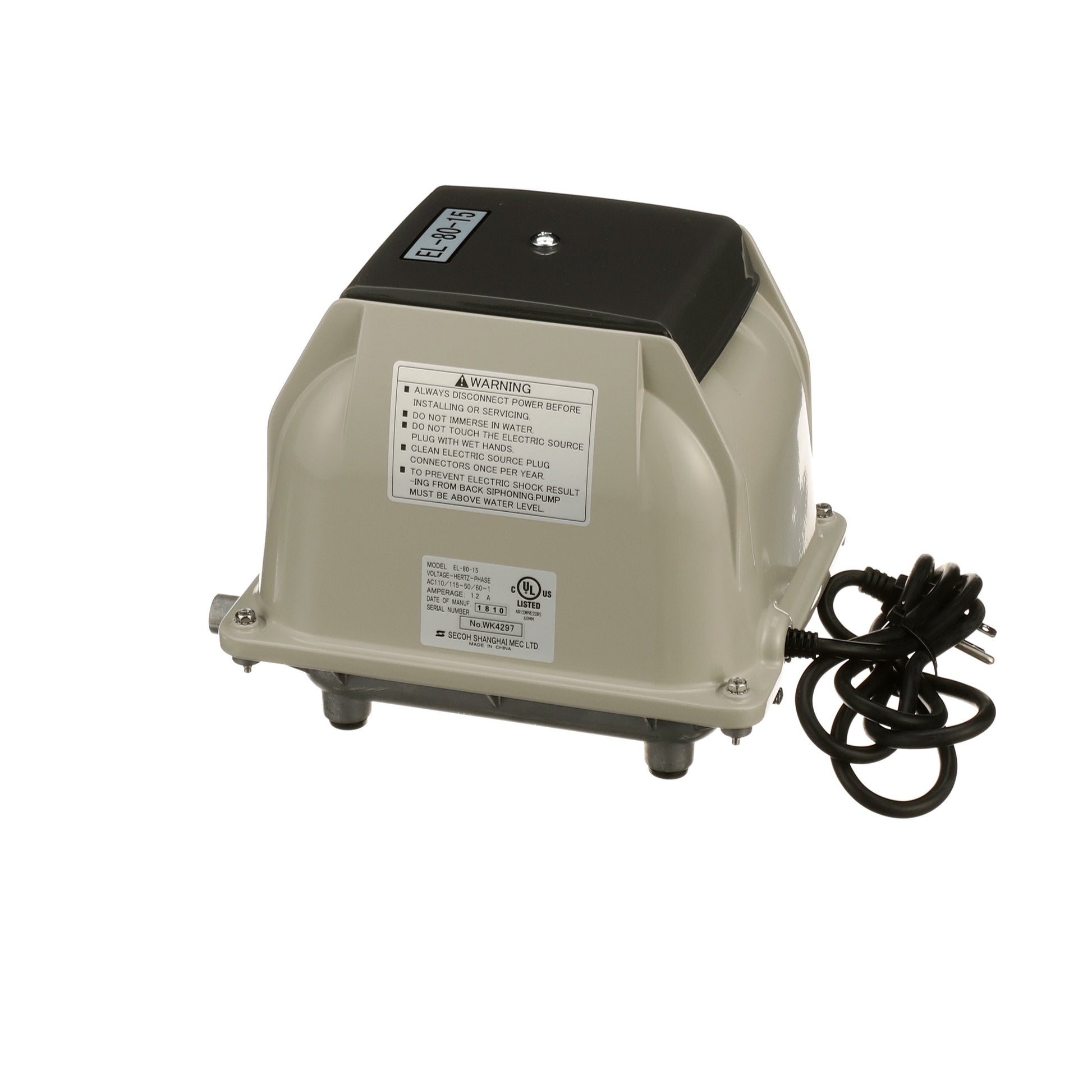 Secoh EL-80-15 Septic Air Pump